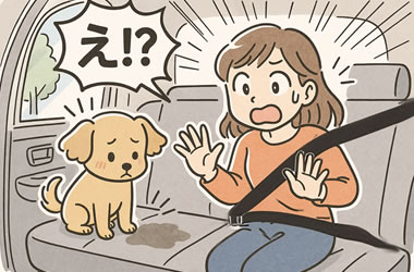 車のシートにペットが糞尿を
